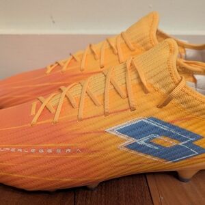 Lotto Solista 200 IX FG Firm Ground Soccer Cleat Orange Mens 9.5